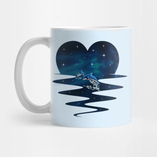 Dolphins in Galaxy Mug